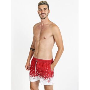 Renato Balestra Boxer mare con stampe Bermuda Mare uomo Rosso taglia 52