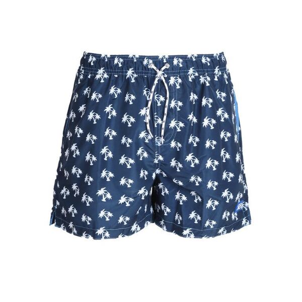 renato balestra boxer da mare uomo con palme bermuda mare uomo blu taglia 48