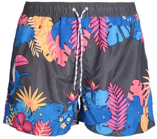 Renato Balestra Boxer da mare uomo con fantasia floreale Bermuda Mare uomo Grigio taglia 54