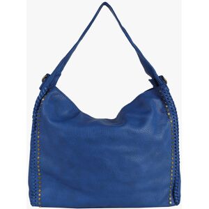 Solada Borsa hobo con borchie Borse a Spalla donna Blu taglia Unica