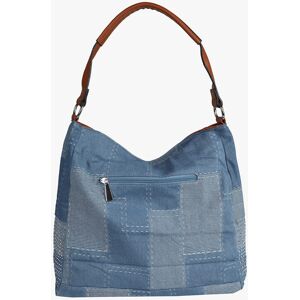 Solada Borsa in jeans con borchie Borse a Spalla donna Marrone taglia Unica