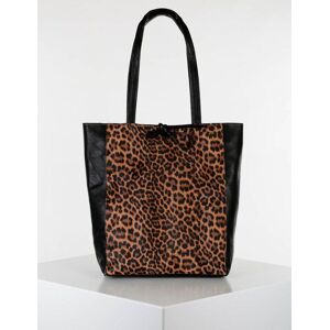 Solada Borsa shopper animalier in ecopelle Borse a Spalla donna Marrone taglia Unica