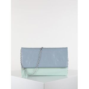 Solada Pochette bicolore in ecopelle Borse donna Verde taglia Unica