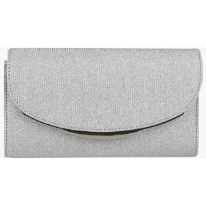 Solada Pochette rigida glitterata Pochette donna Argento taglia Unica