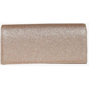 Solada Pochette rigida rettangolare con glitter Pochette donna Beige taglia Unica