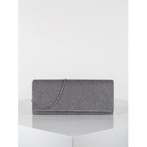 Solada Pochette scamosciata con strass Pochette donna Grigio taglia Unica