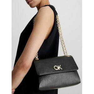 Calvin Klein Re Lock Ew Conv Crossbody Borsetta donna a tracolla con catena Borse a Tracolla donna Nero taglia Unica