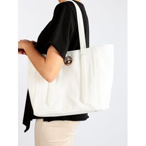 Laura Biagiotti ROSETTE borsa donna tote Borse a Spalla donna Bianco taglia Unica