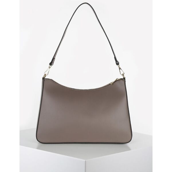 solada borsa baguette rigida in vera pelle borse in pelle donna beige taglia unica