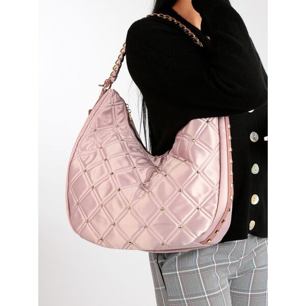 laura biagiotti borsa donna con borchie borse a spalla donna rosa taglia unica