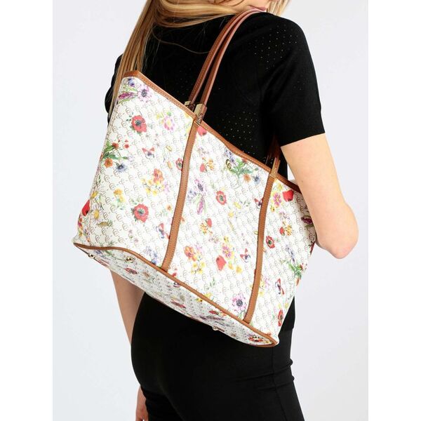 gio&co ; borsa tote con stampe borse a spalla donna bianco taglia unica