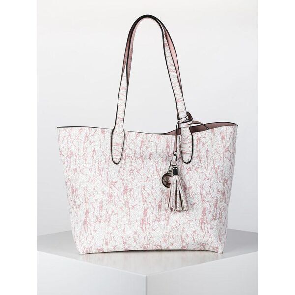 linda chiarelli borsa tote in ecopelle texturizzata borse donna rosa taglia unica