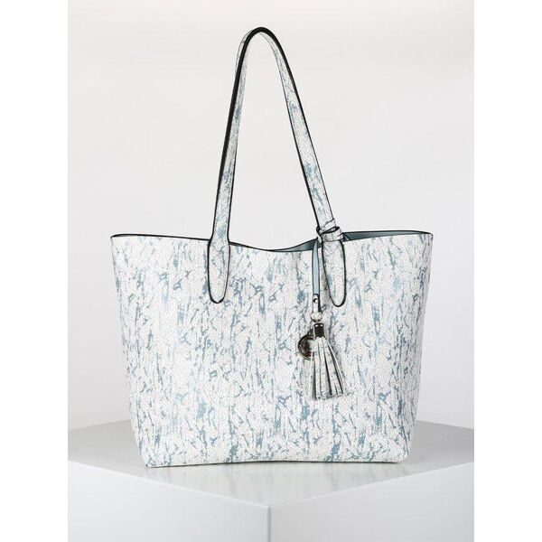 linda chiarelli borsa tote in ecopelle texturizzata borse donna blu taglia unica