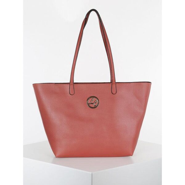 linda chiarelli borsa tote in ecopelle borse a spalla donna arancione taglia unica