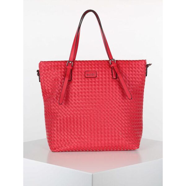 elodi' borsa tote intrecciata borse a spalla donna rosso taglia unica