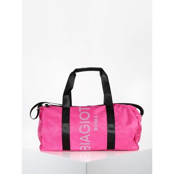 laura biagiotti borsone in nylon con scritta borse mare donna rosa taglia unica