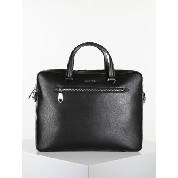 calvin klein minimalism slim borsa porta pc da lavoro porta pc unisex nero taglia unica