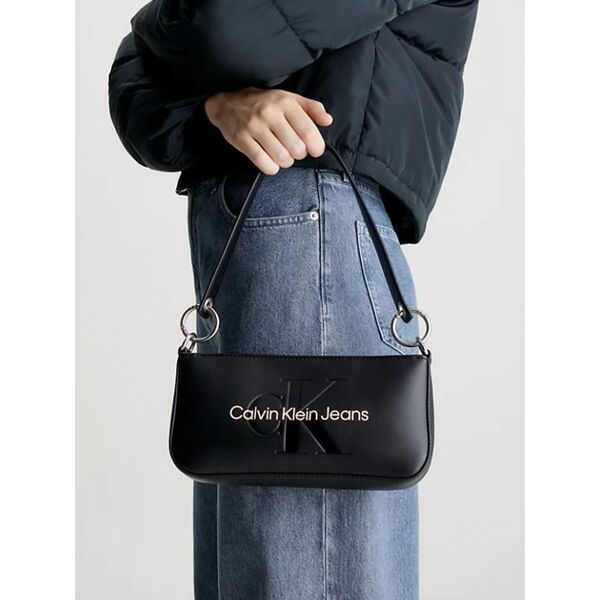 calvin klein sculpted shoulder pouch 23 borsetta donna a spalla borse a spalla donna nero taglia unica