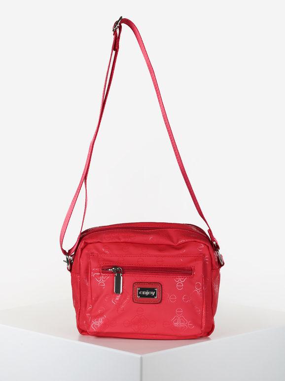 enjoy borsetta a tracolla donna in tessuto impermeabile borse a spalla donna rosso taglia unica