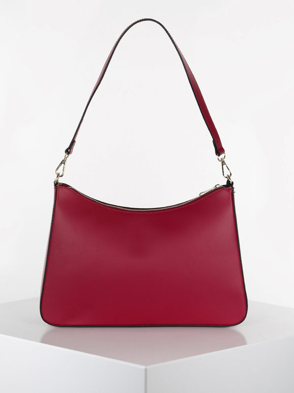 Solada Borsa baguette rigida in vera pelle Borse a Spalla donna Rosso taglia Unica