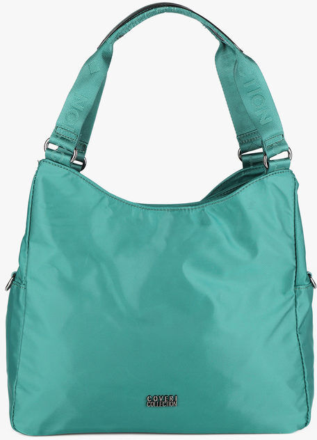 Coveri Borsa donna in tessuto monocolore Borse a Spalla donna Verde taglia Unica