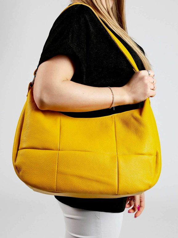 Solada Borsa in pelle da donna Borse in pelle donna Giallo taglia Unica