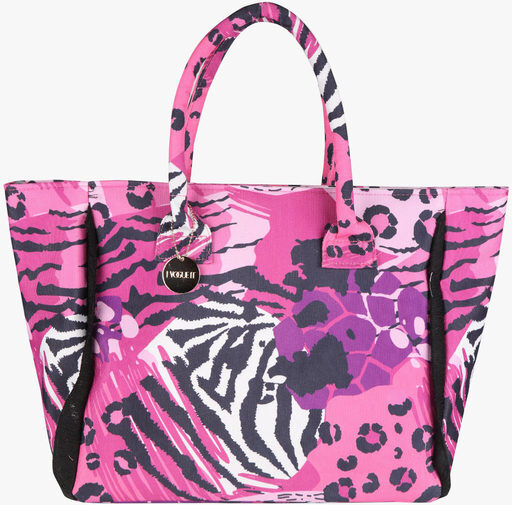 Vogue Borsa mare donna con stampa animalier Borse Mare donna Fucsia taglia Unica