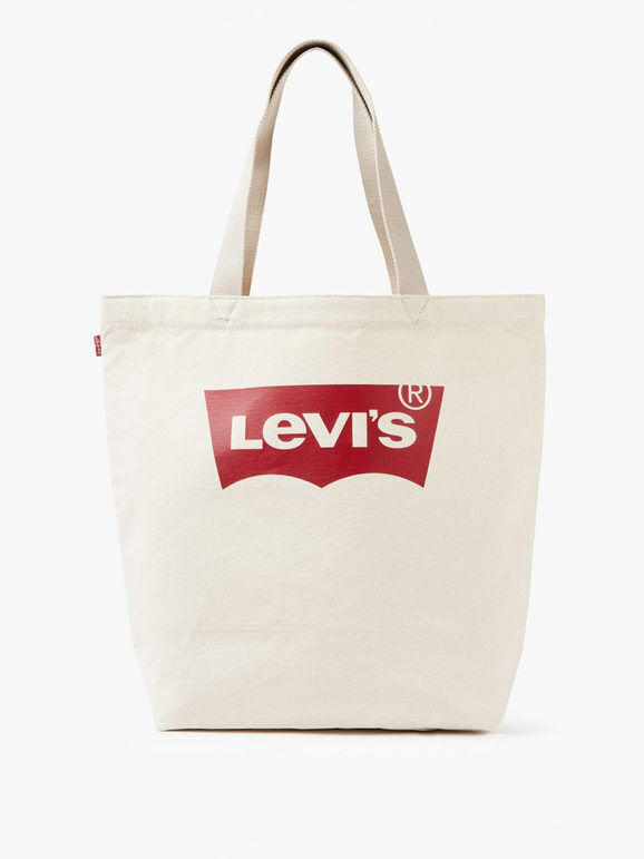 Levis Borsa tote con logo Batwing Borse a Spalla donna Beige taglia Unica