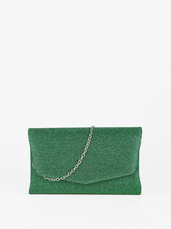 Solada Pochette donna glitterata Pochette donna Verde taglia Unica