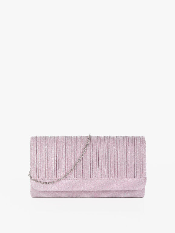 Solada Pochette elegante glitterata Pochette donna Rosa taglia Unica