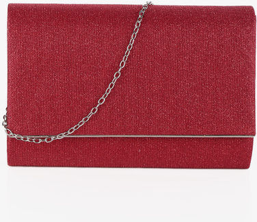 Solada Pochette elegante glitterata Pochette donna Rosso taglia Unica