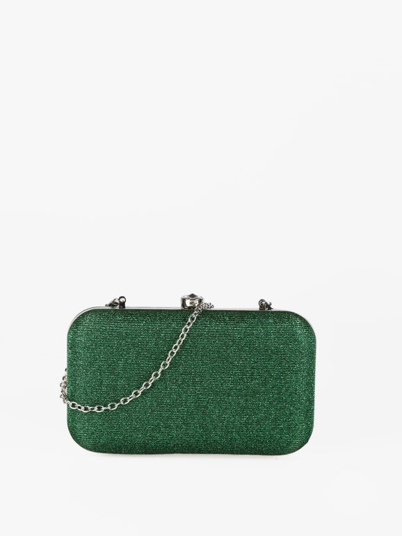 Solada Pochette rigida elegante Pochette donna Verde taglia Unica