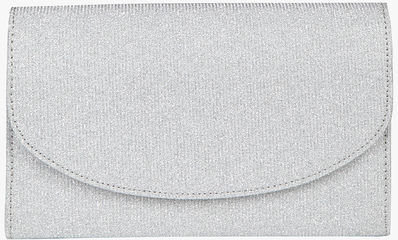 Solada Pochette rigida glitter Pochette donna Argento taglia Unica