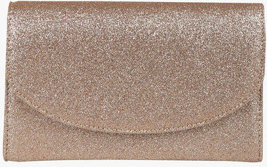 Solada Pochette rigida glitterata Pochette donna Beige taglia Unica