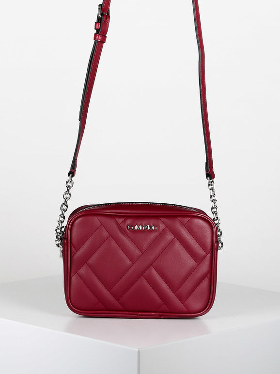 Calvin Klein QUILT CAMERA BAG Borsetta a tracolla Borse a Tracolla donna Rosso taglia Unica