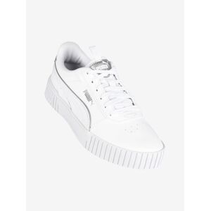 Puma Carina 2.0 Pop Up Mtllcs Sneakers con platform da ragazza Sneakers Basse bambina Bianco taglia 37