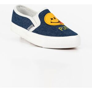 Smiley World Scarpe basse senza lacci effetto jeans Sneakers Basse bambino Jeans taglia 29