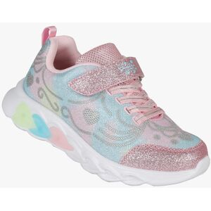 Giardino D'Oro Sneakers da ragazza con glitter e luci Sneakers Basse bambina Rosa taglia 34