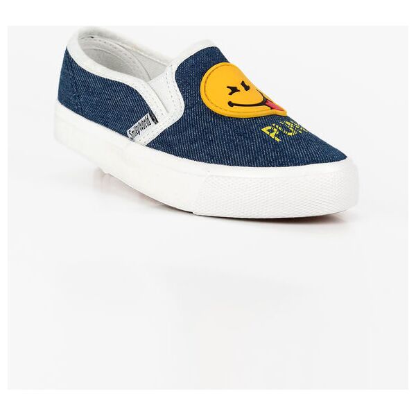 smiley world scarpe basse senza lacci effetto jeans sneakers basse bambino jeans taglia 29