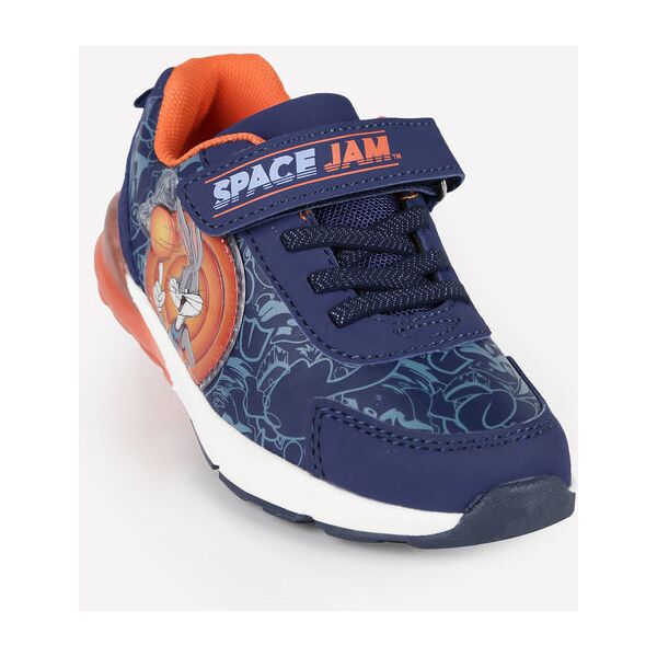 space jam scarpe bimbo con luci sneakers basse bambino blu taglia 28