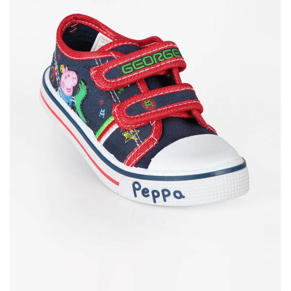 peppa pig scarpe in tela george con strappi sneakers basse bambino blu taglia 22