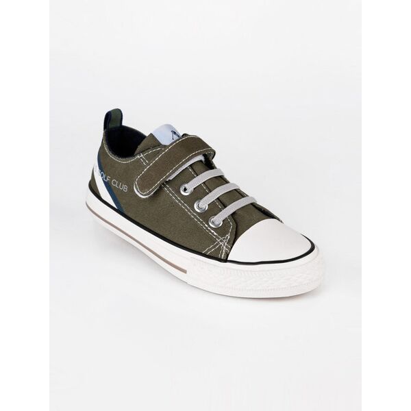 u.s. golf club junior sneakers in tela con strappo sneakers basse bambino verde taglia 32