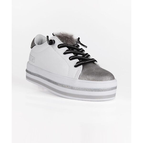 sweet sneakers nere con platform sneakers basse bambina bianco taglia 36