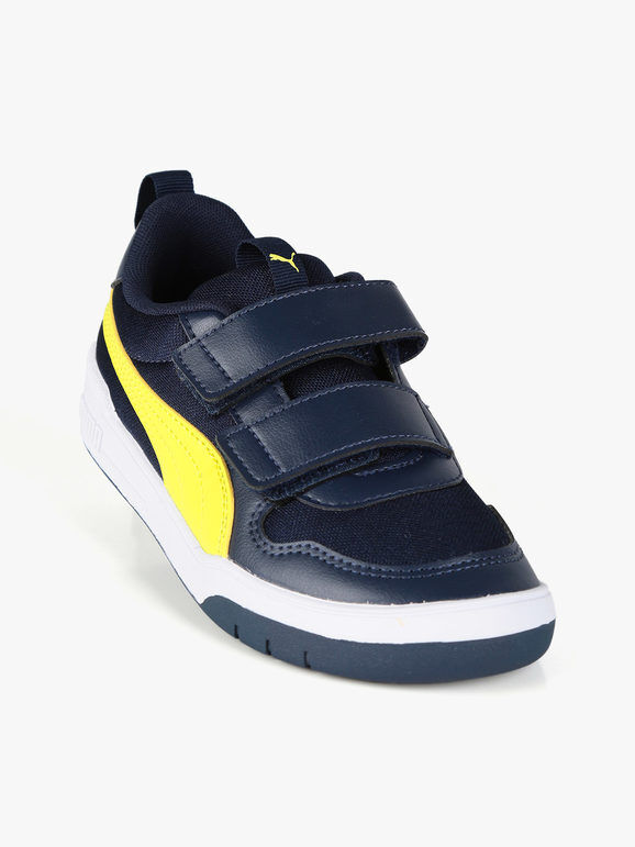 puma multiflex mesh scarpe da bambino con strappi sneakers basse bambino blu taglia 29