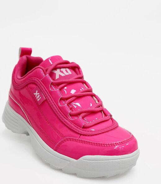 xti kids scarpe da bambina in ecopelle vernice sneakers basse bambina fucsia taglia 38