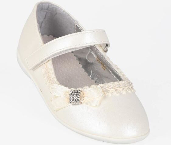 Exma Ballerine da bambina con cinturino e fiocco Ballerine bambina Beige taglia 28