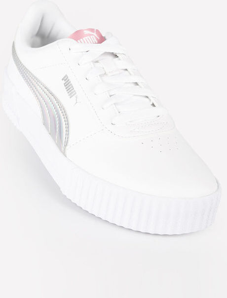 Puma Carina Rainbow Jr Sneakers da ragazza con platform Sneakers Basse bambina Bianco taglia 36