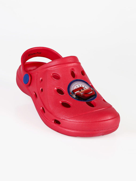 Disney Ciabatte Cars modello crocs da bambino Ciabatte bambino Rosso taglia 28/29