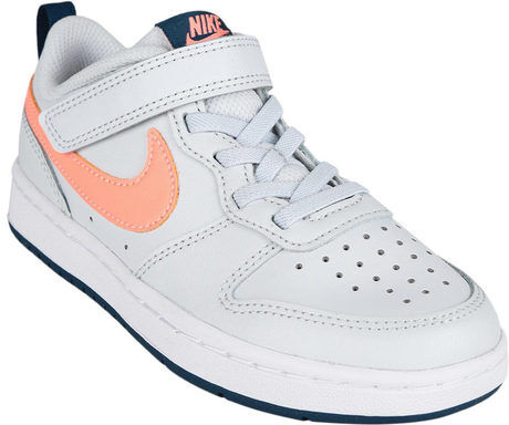 Nike COURT BOROUGH LOW 2 BQ5451 009 Sneakers bimba Sneakers Basse bambina Grigio taglia 28.5