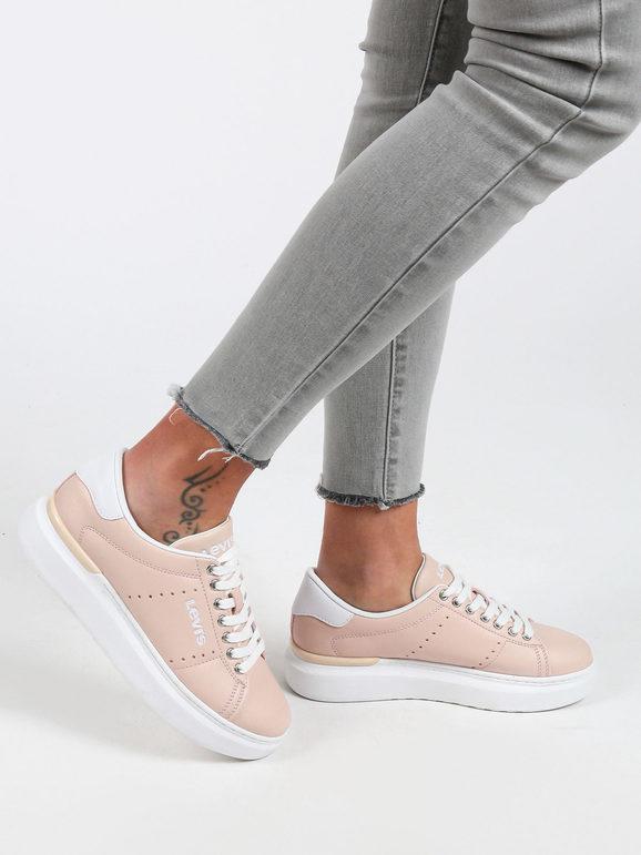 Levis Ellis Max VELM0001S Sneakers in ecopelle da ragazza Sneakers Basse bambina Rosa taglia 39